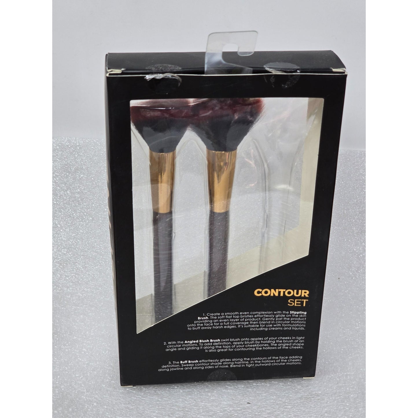 Tartan+Twine Contour Brush Set Includes Angled Blush Brush & Buff Brush