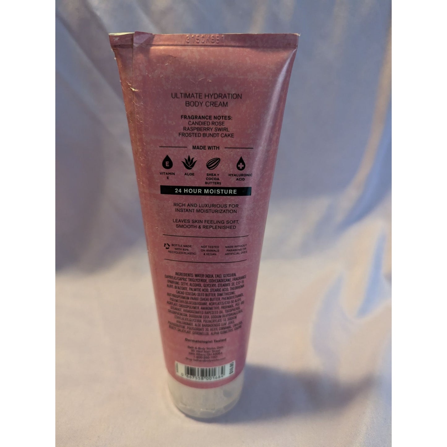 Bath & Body Works Sweet Petal Pound Cake Ultimate Hydration Body Cream 8 Oz Tube