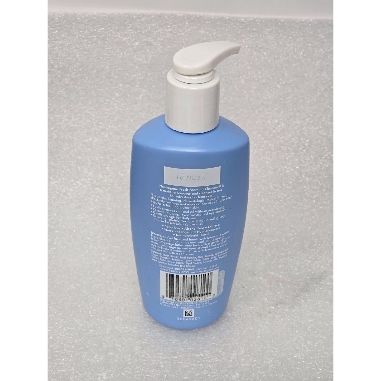 Neutrogena Fresh Foaming Cleanser 6.7 Fl Oz Makeup Remover & Face Wash