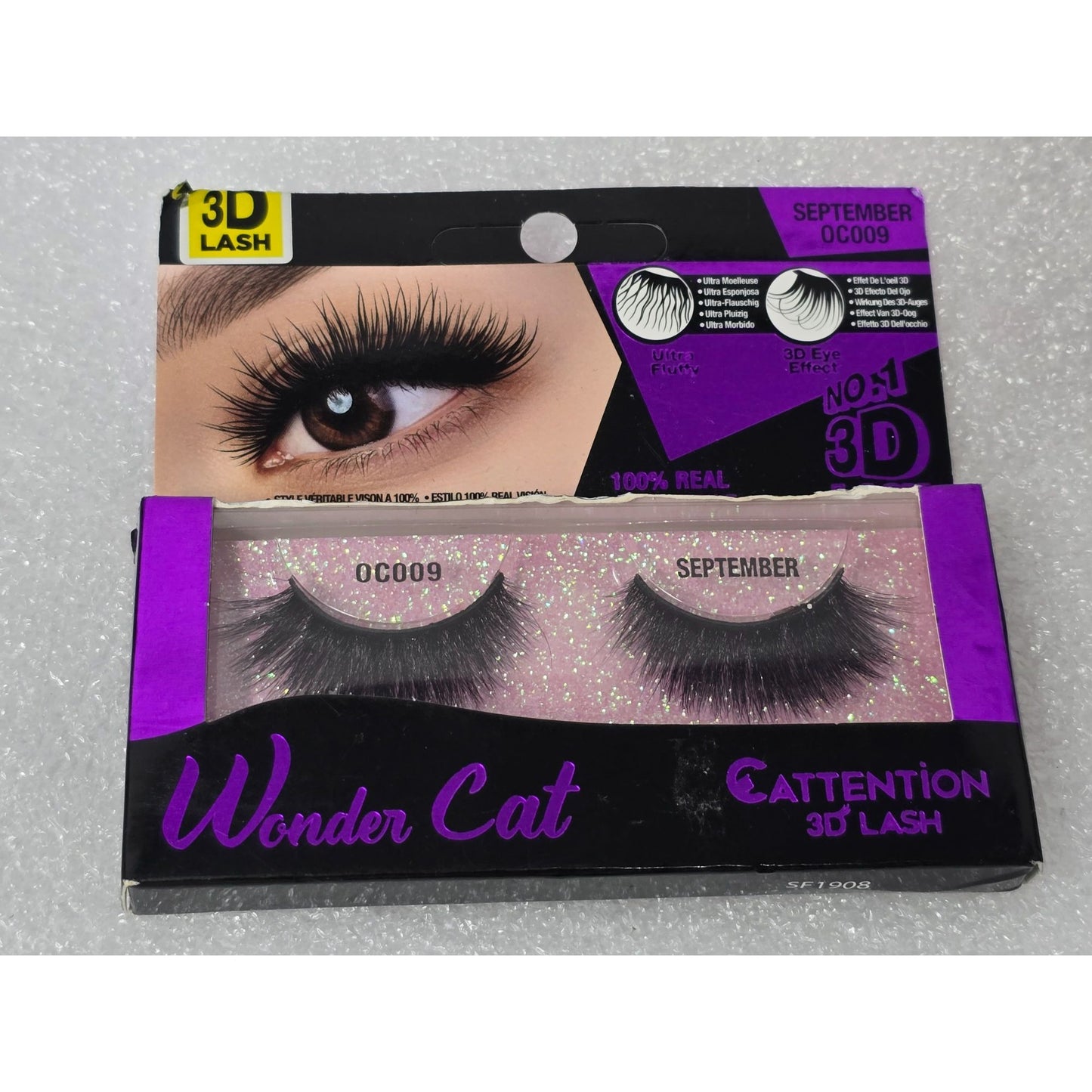 Wonder Cat 3D Lash September OC009 Ultra Fluffy 3D Eye Effect Eyelashes By Ebin New York