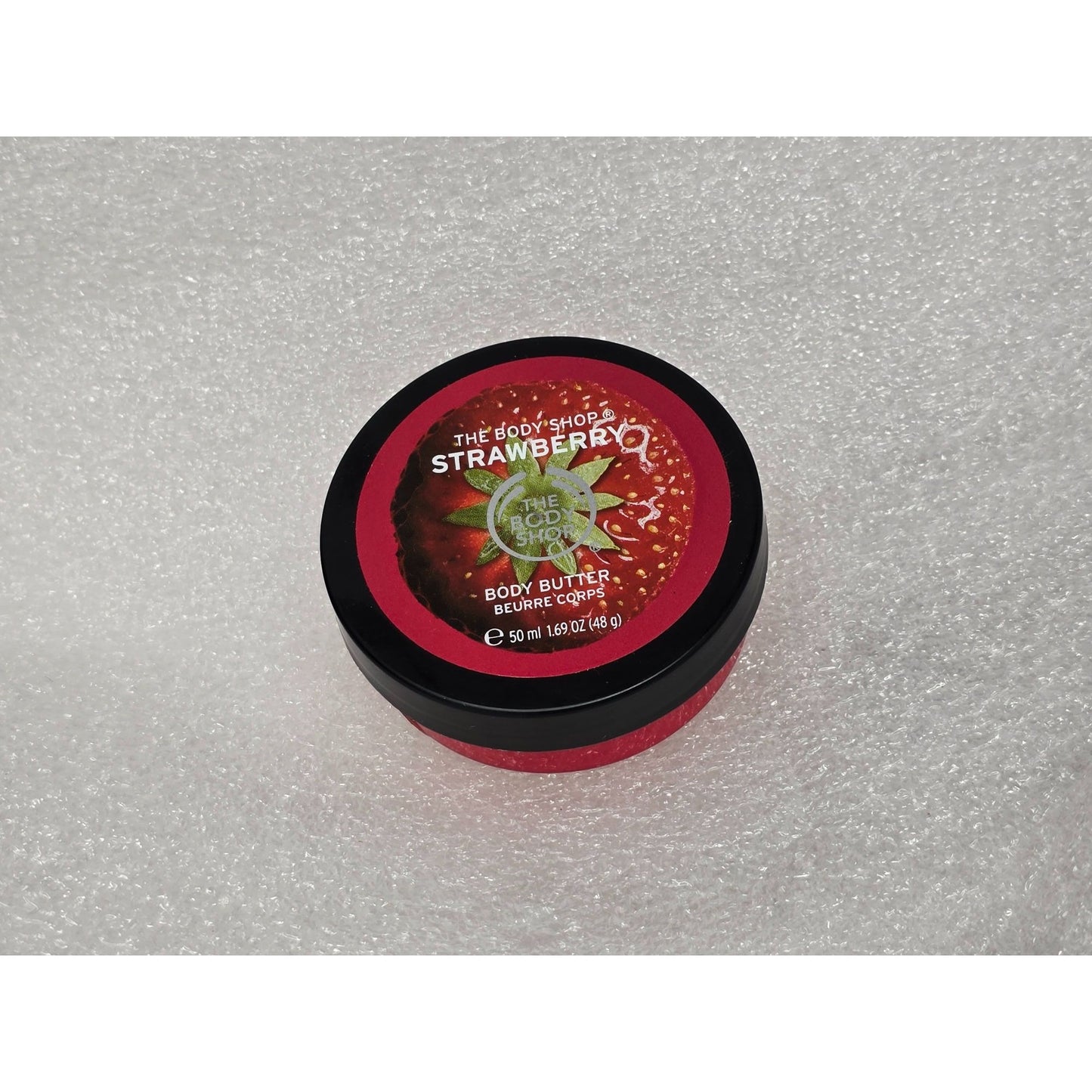 The Body Shop Strawberry Body Butter 1.69 oz Travel Size Hydrating Moisturizer