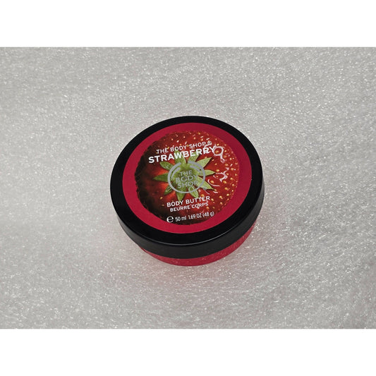 The Body Shop Strawberry Body Butter 1.69 oz Travel Size Hydrating Moisturizer