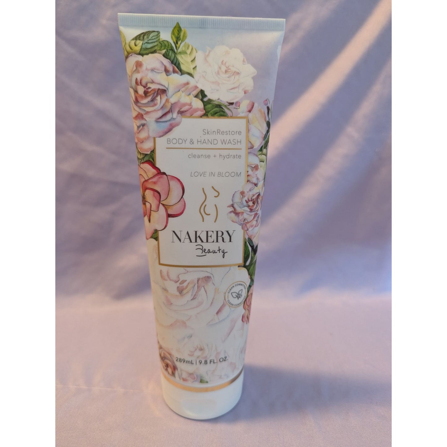 Nakery Beauty SkinRestore Body & Hand Wash Love In Bloom 9.8Oz Cleanse & Hydrate