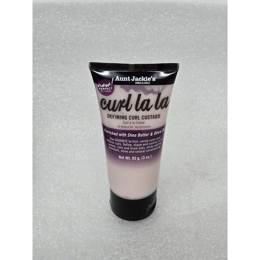 Aunt Jackies Curl La La Defining Curl Custard 3 Oz With Shea Butter & Olive Oil
