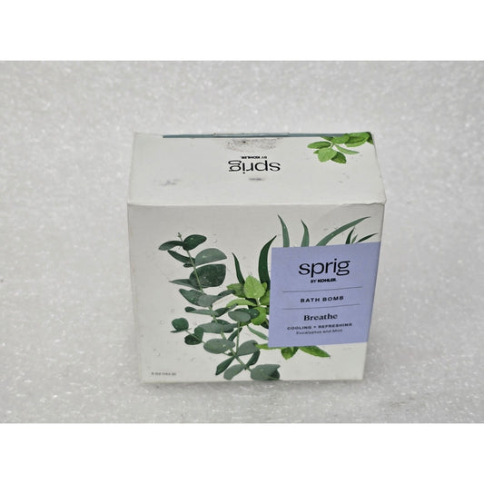 Sprig By Kohler Bath Bomb Breathe Eucalyptus & Mint Cooling & Refreshing 5 Oz