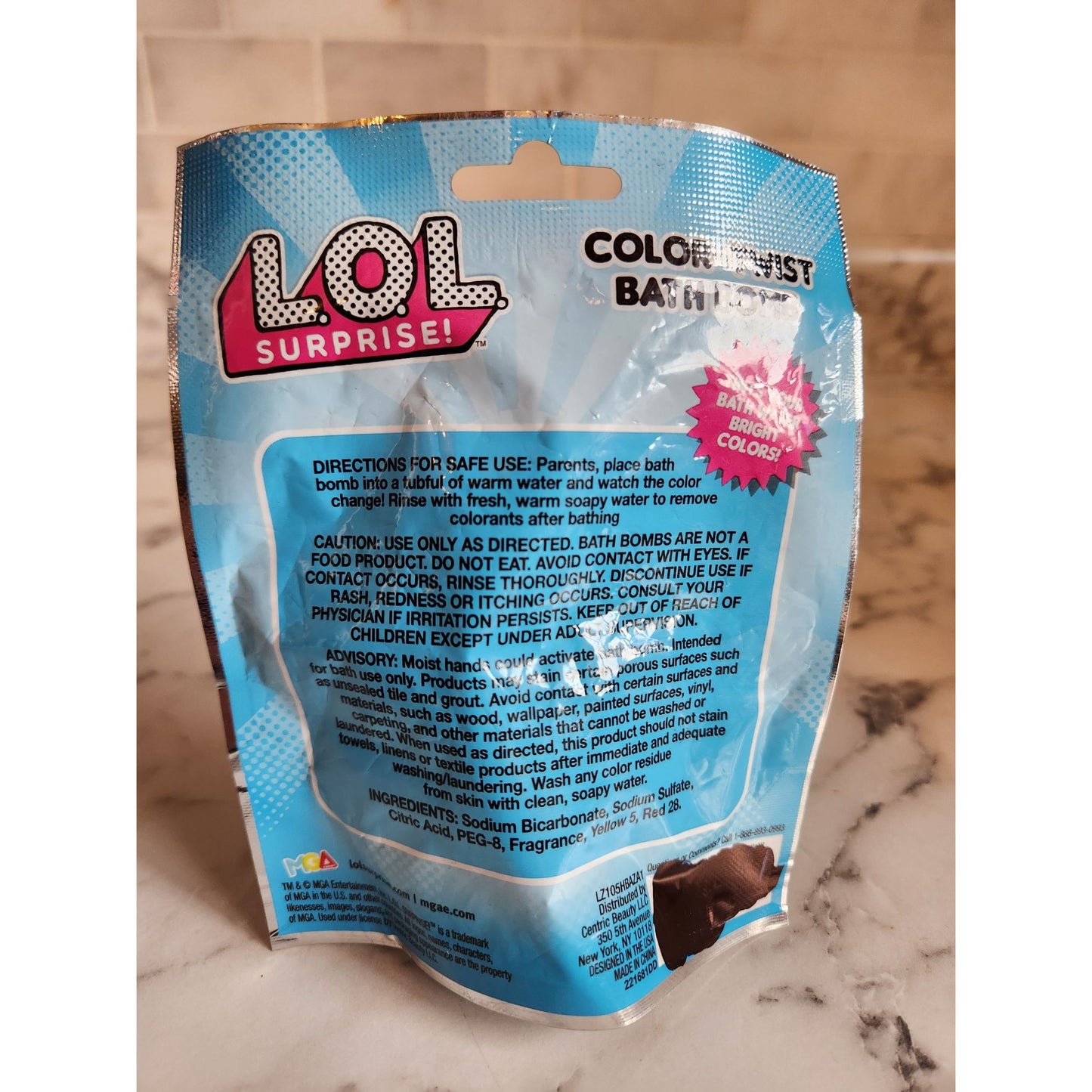 L.O.L. Surprise Color-Twist Bath Bomb With Surprise Scent & Color For Kids