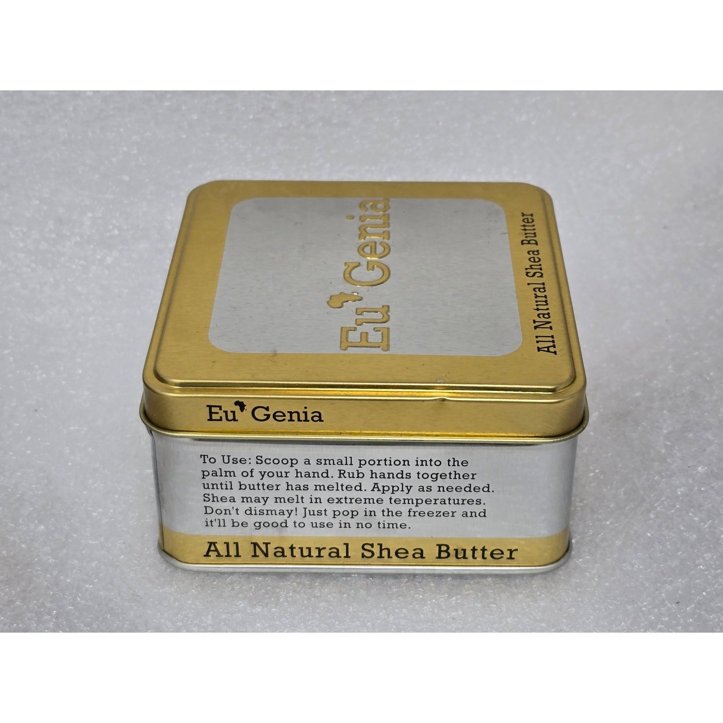 EuGenia All Natural Shea Butter Tin Moisturizing Body Butter For Skin & Hair
