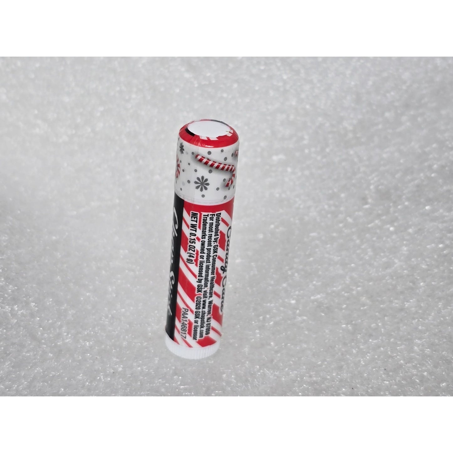 ChapStick Candy Cane Lip Balm 0.15 Oz Peppermint Flavor Holiday Edition