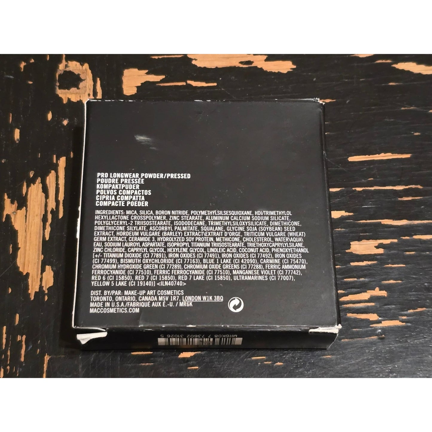 MAC Pro Longwear Pressed Powder Dark Plus Makeup Long-Lasting