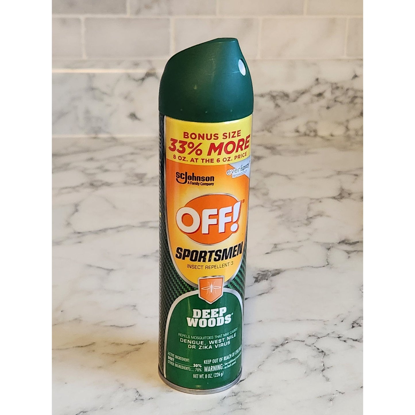 Off! Deep Woods Sportsmen Insect Repellent Spray 8Oz Long-Lasting Bug Protection