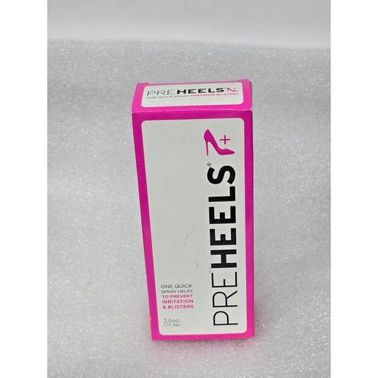 Pre Heels + Blister Prevention Spray 2.5 oz Anti-Friction Invisible Barrier Flex