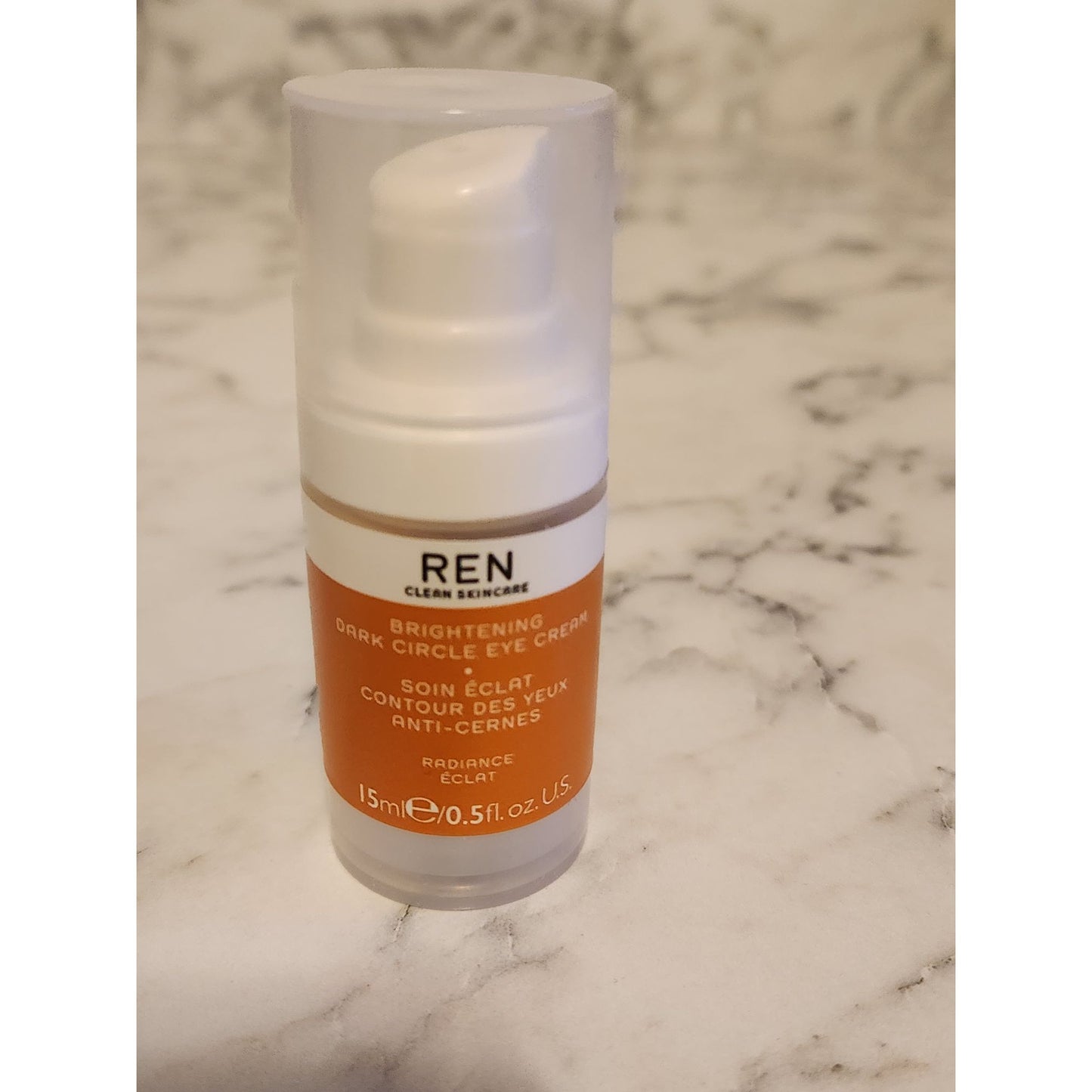 REN Brightening Dark Circle Eye Cream 15ml .5 oz Vegan Clean Skincare