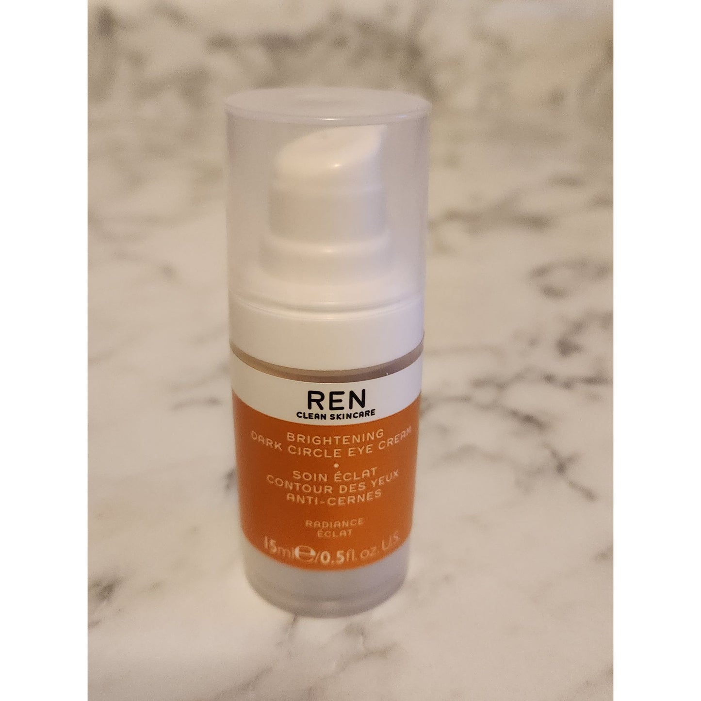 REN Brightening Dark Circle Eye Cream 15ml .5 oz Vegan Clean Skincare