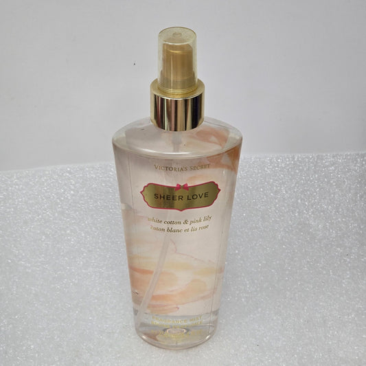 Victoria's Secret Sheer Love Fragrance Mist White Cotton & Pink Lily Scent