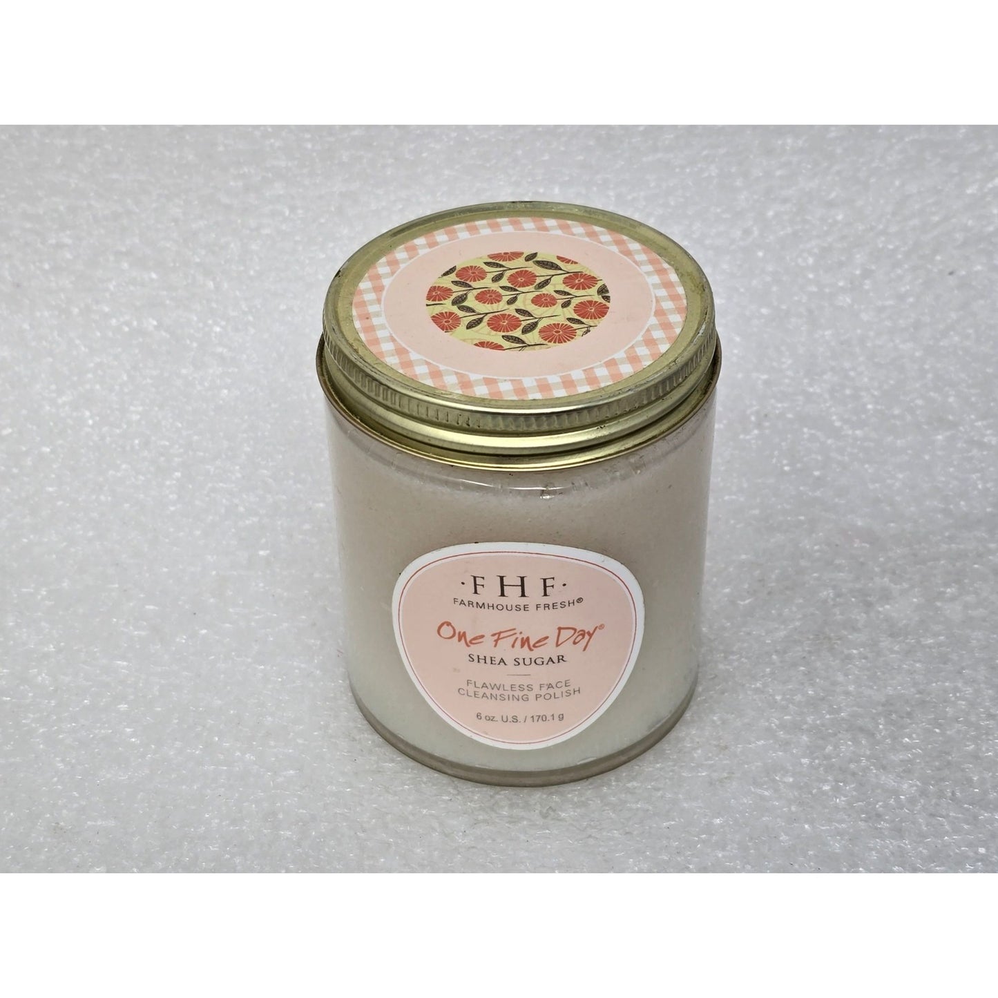 FHF Farmhouse Fresh One Fine Day Shea Sugar Face Cleansing Polish 6 Oz Jar