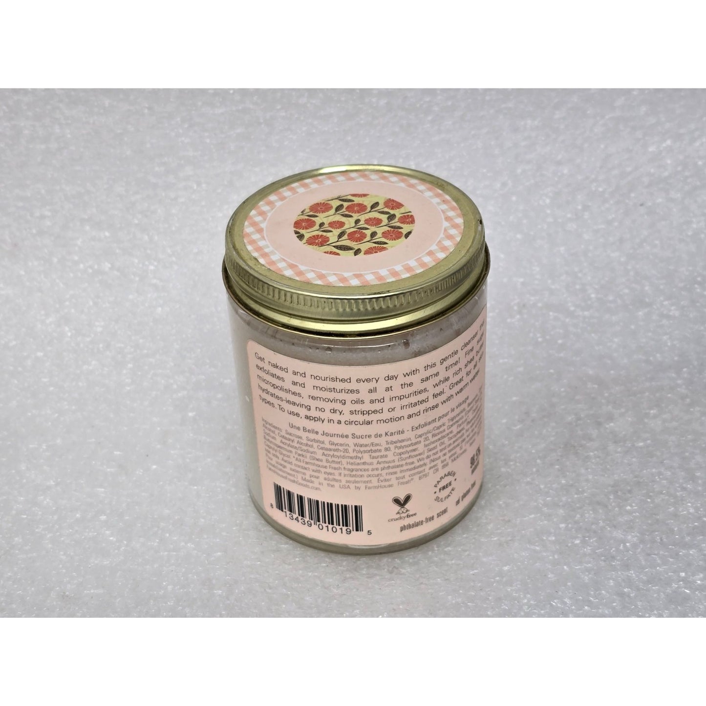 FHF Farmhouse Fresh One Fine Day Shea Sugar Face Cleansing Polish 6 Oz Jar