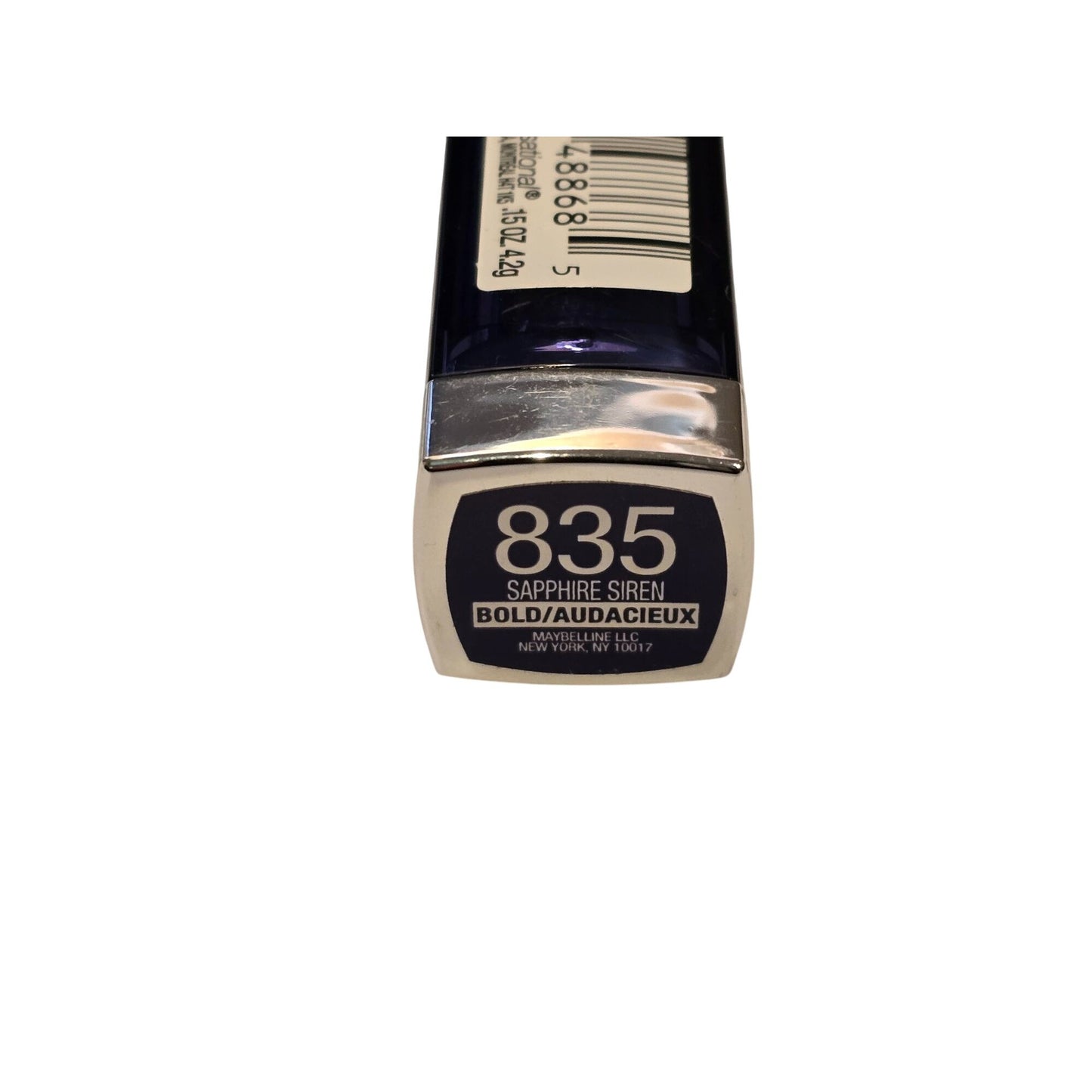 Maybelline Bold Audacious Sapphire Siren Lipstick 835 Deep Blue