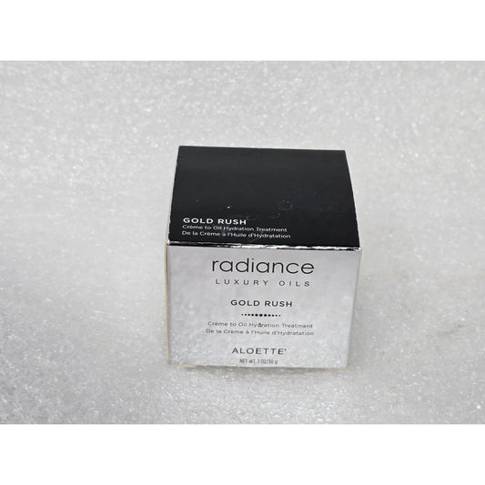 Aloette Radiance Luxury Oils Gold Rush Creme To Oil Hydration Treatment 1 Oz