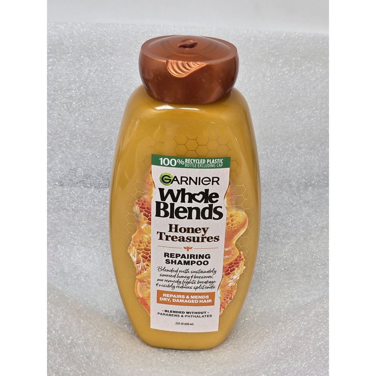 Garnier Whole Blends Honey Treasures Repairing Shampoo 22Oz For Dry Damaged Hair