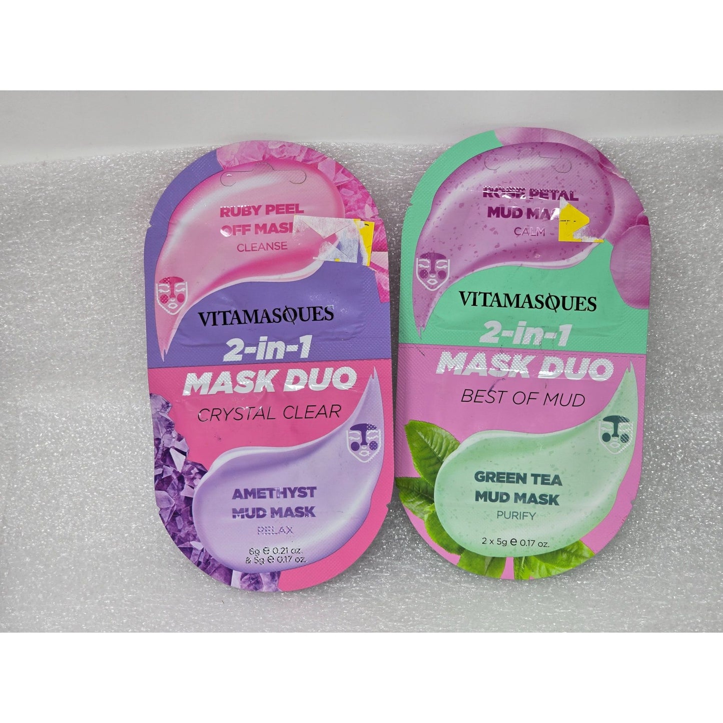 Vitamasques 2-In-1 Mask Duo Crystal Clear & Best Of Mud Skincare Set