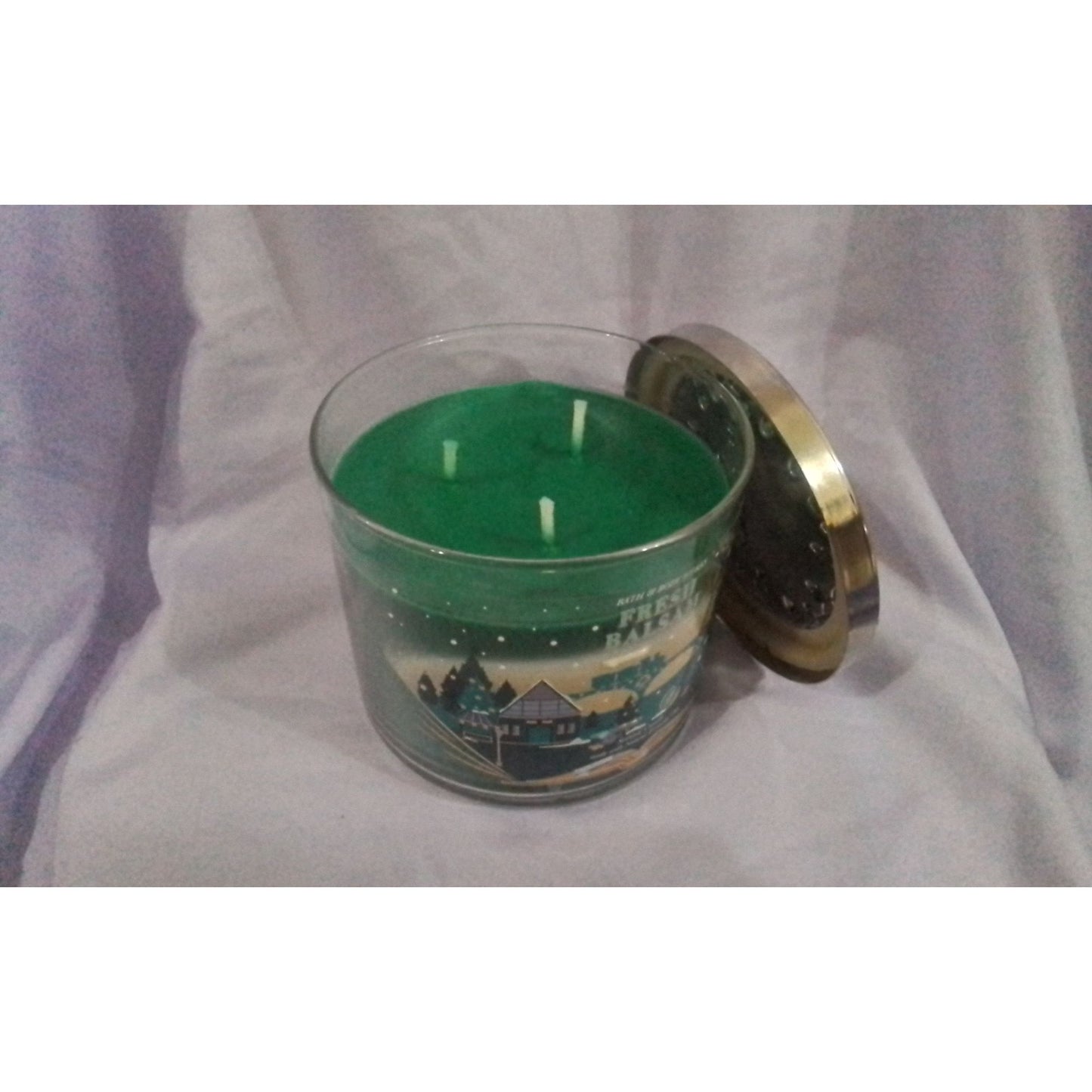 Bath & Body Works Fresh Balsam 3-Wick Scented Candle 14.5 Oz with Essential Oils