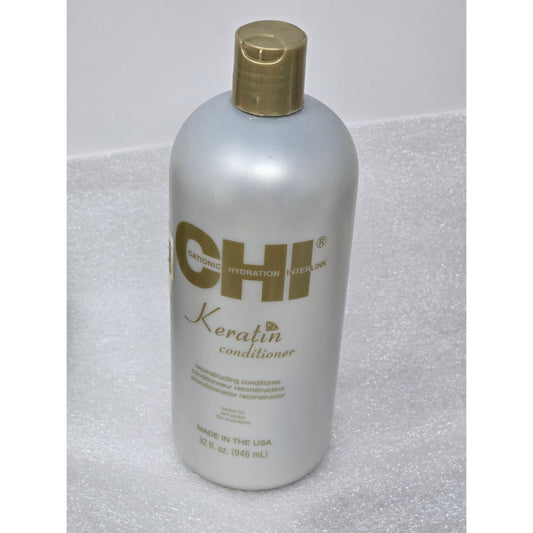 CHI Keratin Conditioner 32 Oz Hydrating Reconstructing Formula Paraben-Free