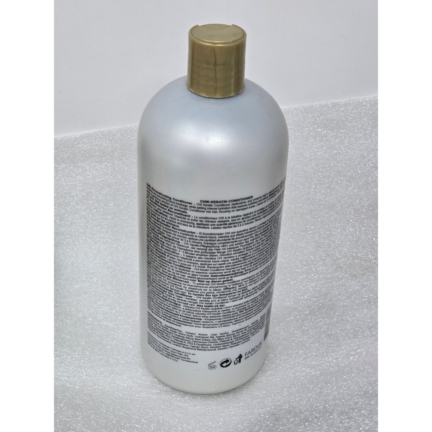 CHI Keratin Conditioner 32 Oz Hydrating Reconstructing Formula Paraben-Free