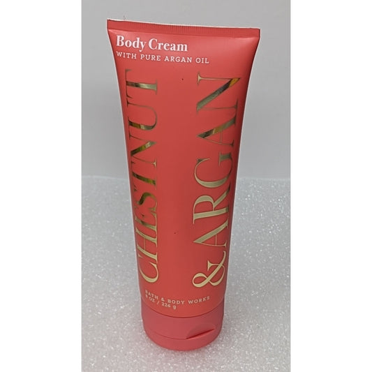 Bath & Body Works Chestnut & Argan Body Cream 8 oz With Pure Argan Oil