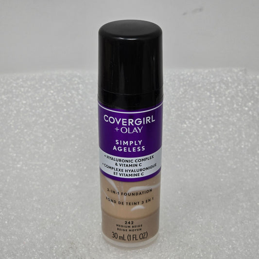 Covergirl + Olay Simply Ageless 3-In-1 Foundation 242 Medium Beige 30 mL