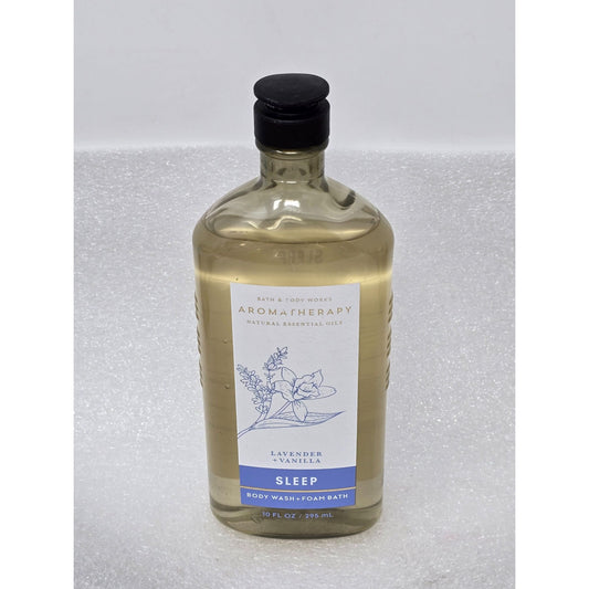 Bath & Body Works Lavender Vanilla Aromatherapy Sleep Body Wash & Foam Bath 10Oz