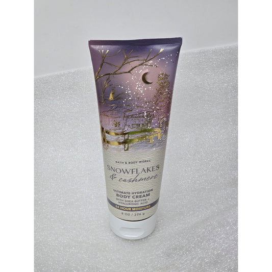 Bath & Body Works Snowflakes & Cashmere Body Cream Ultimate Hydration 8 oz