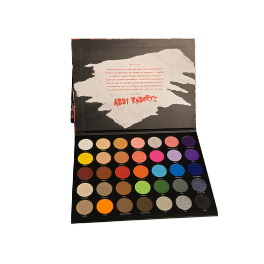Morphe X Abby Roberts 35-Pan Artistry Palette Bold & Vibrant Eyeshadow Colors
