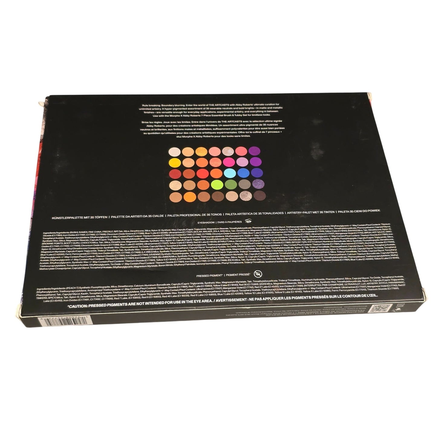 Morphe X Abby Roberts 35-Pan Artistry Palette Bold & Vibrant Eyeshadow Colors