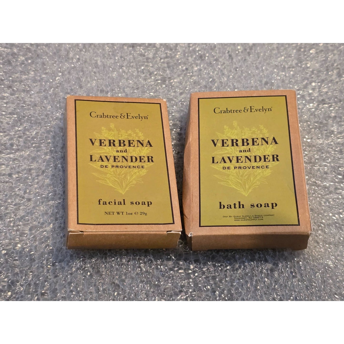 Crabtree & Evelyn Verbena & Lavender De Provence Facial & Bath Soap Set Travel