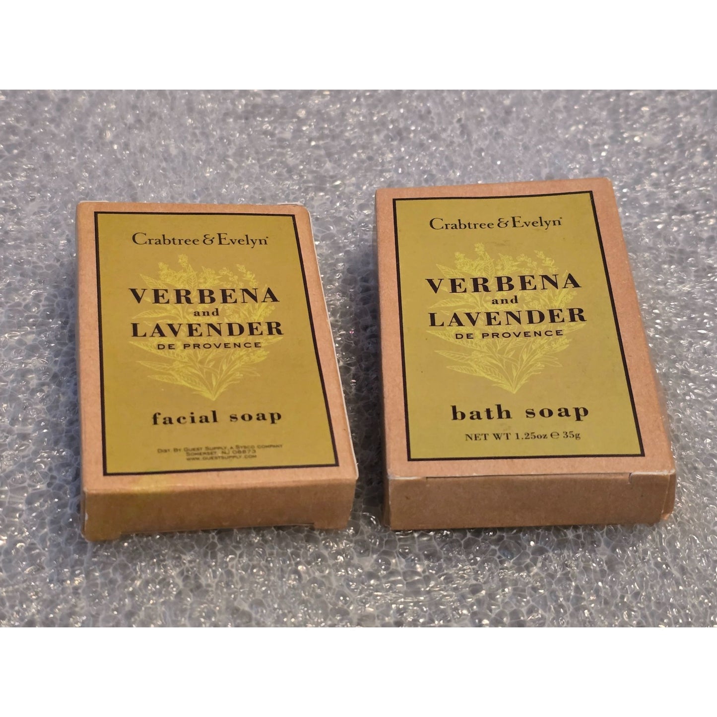 Crabtree & Evelyn Verbena & Lavender De Provence Facial & Bath Soap Set Travel