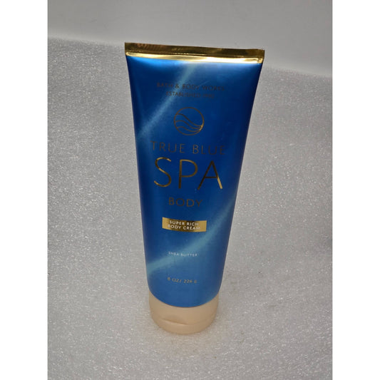 True Blue Spa Body Cream Shea Butter 8 Oz Bath & Body Works Super Rich Hydration