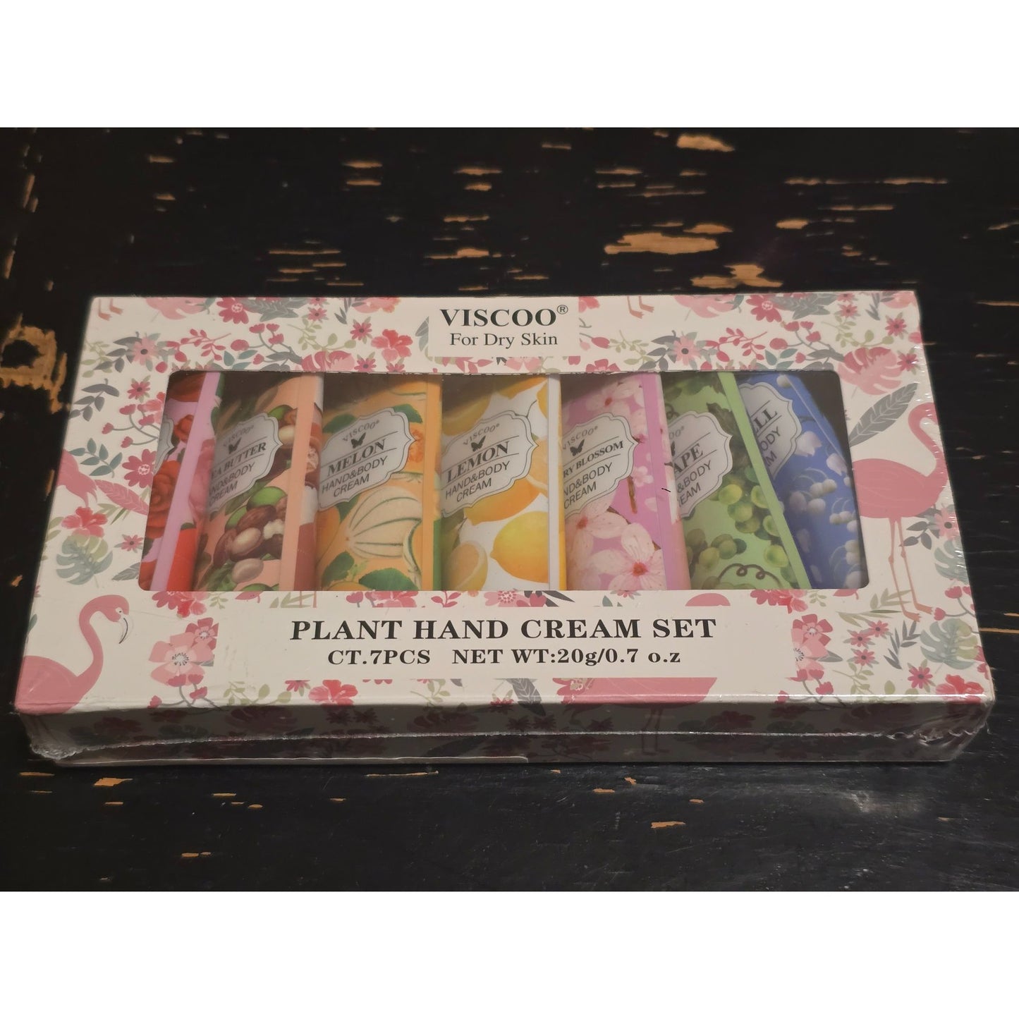 Viscoo 7-Piece Plant Hand Cream Set For Dry Skin