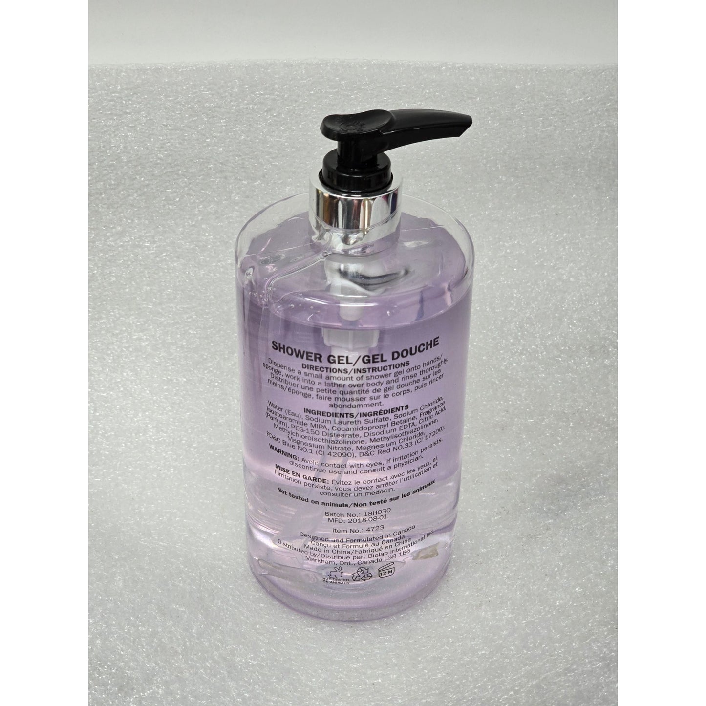Pure Passion Lavender Shower Gel 17.2 oz With Pump Luxurious Hydrating Body Wash