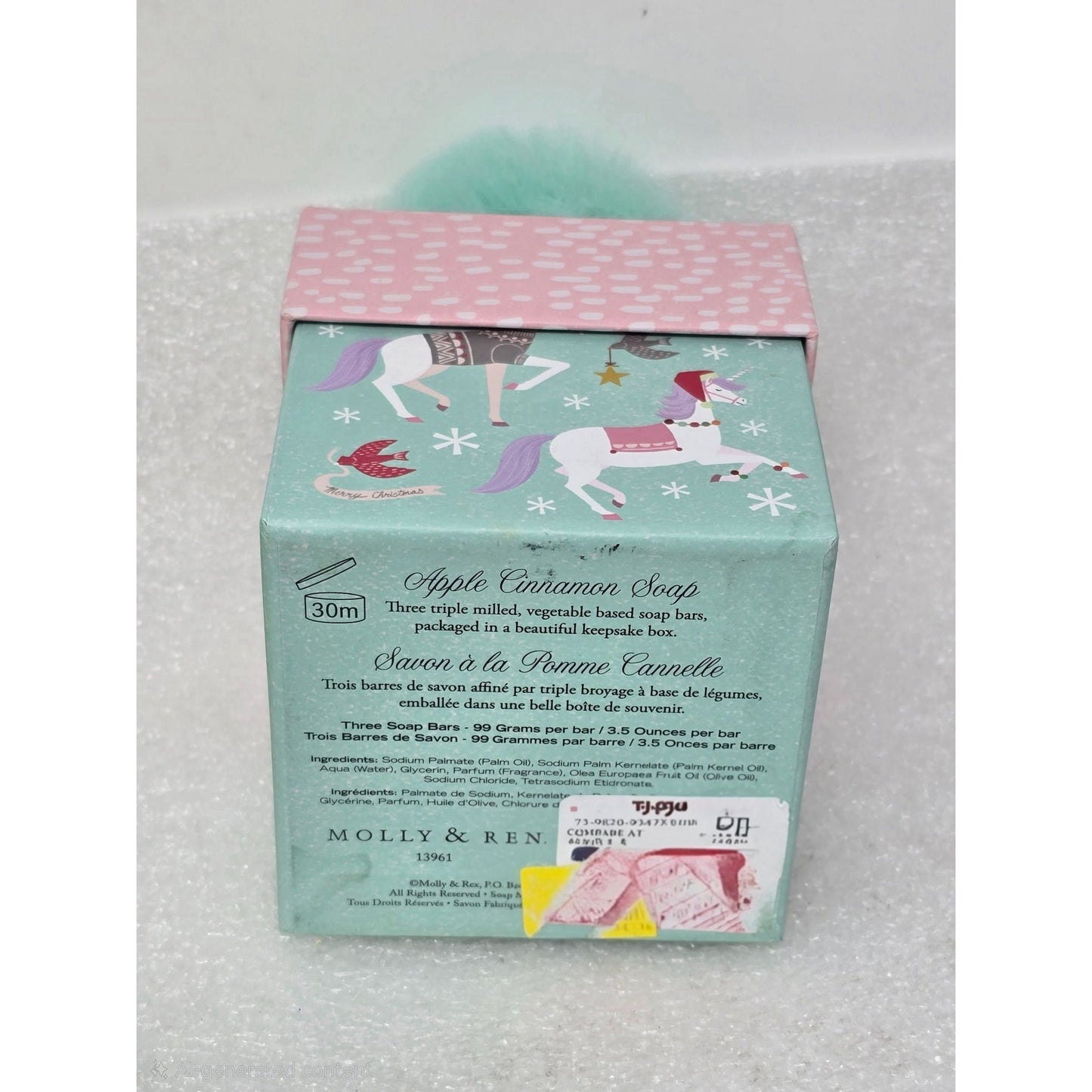 Punch Studio Molly & Rex Apple Cinnamon Scented Soap Gift Set Triple Milled