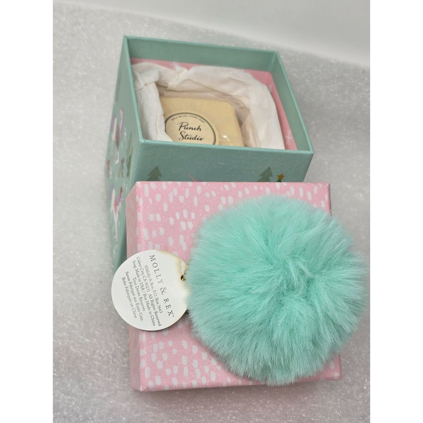 Punch Studio Molly & Rex Apple Cinnamon Scented Soap Gift Set Triple Milled