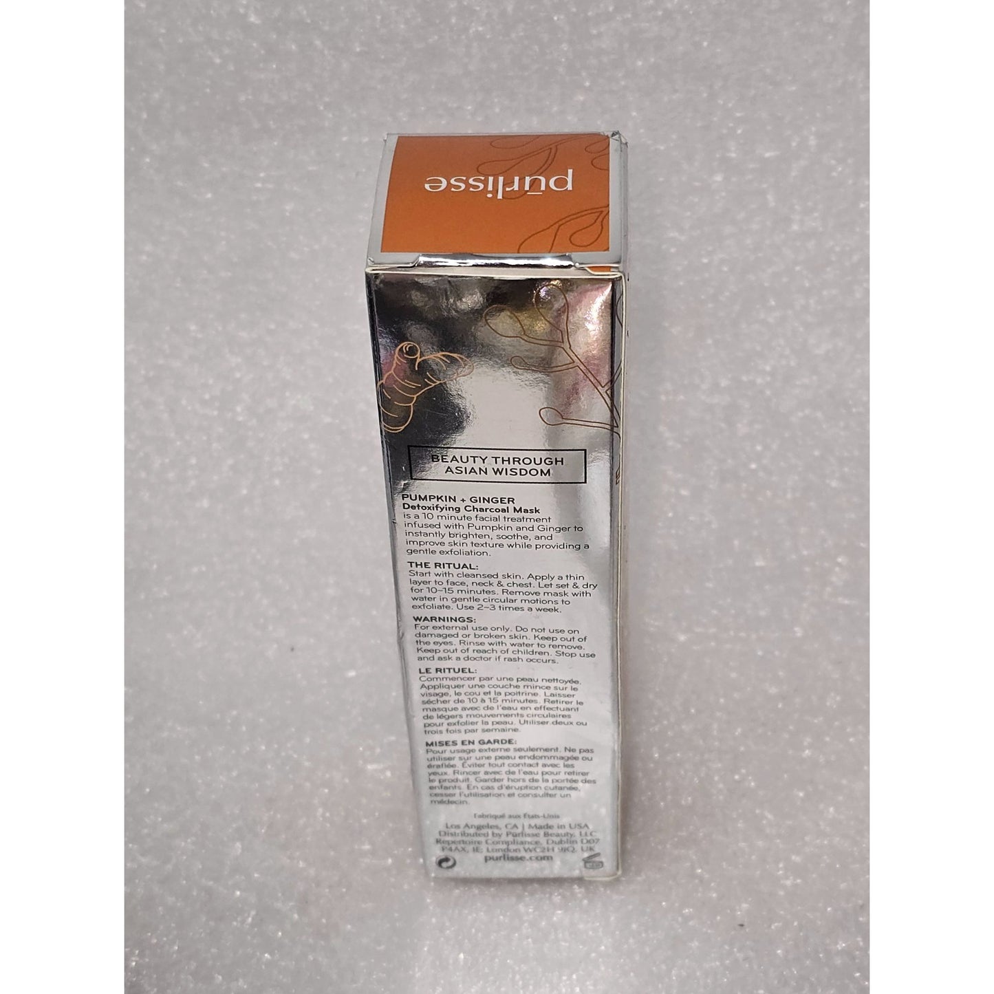 Purlisse Pumpkin & Ginger Detoxifying Charcoal Mask 2.5 Fl Oz