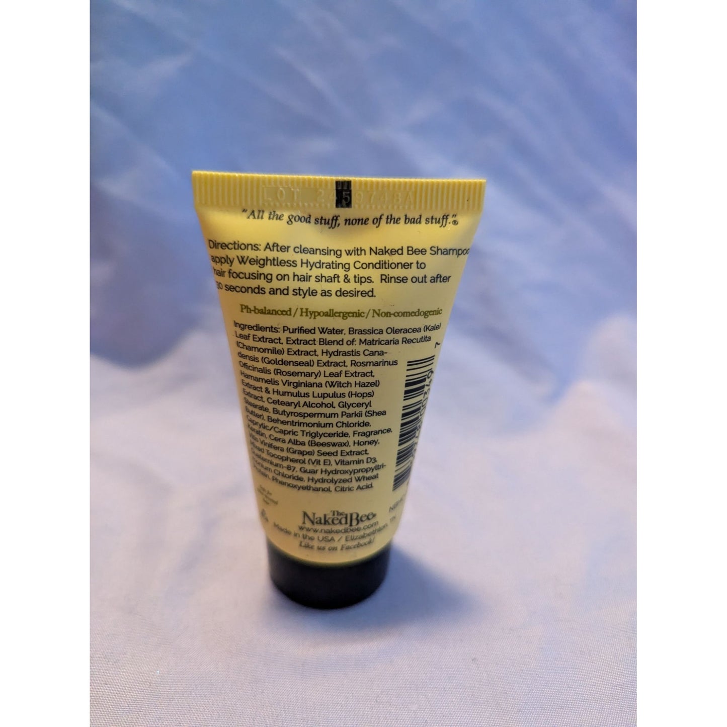 The Naked Bee Weightless Hydrating Conditioner 1.5 Oz For All Hair Types Travel