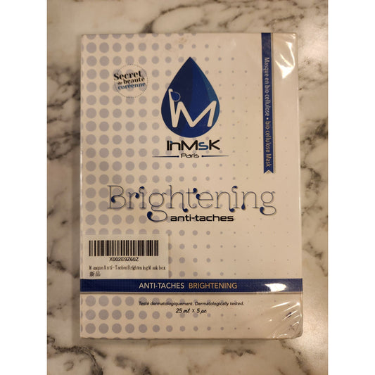 InMsk Brightening Anti-Taches Face Mask - 5 Sheet Masks, Dermatologically Tested