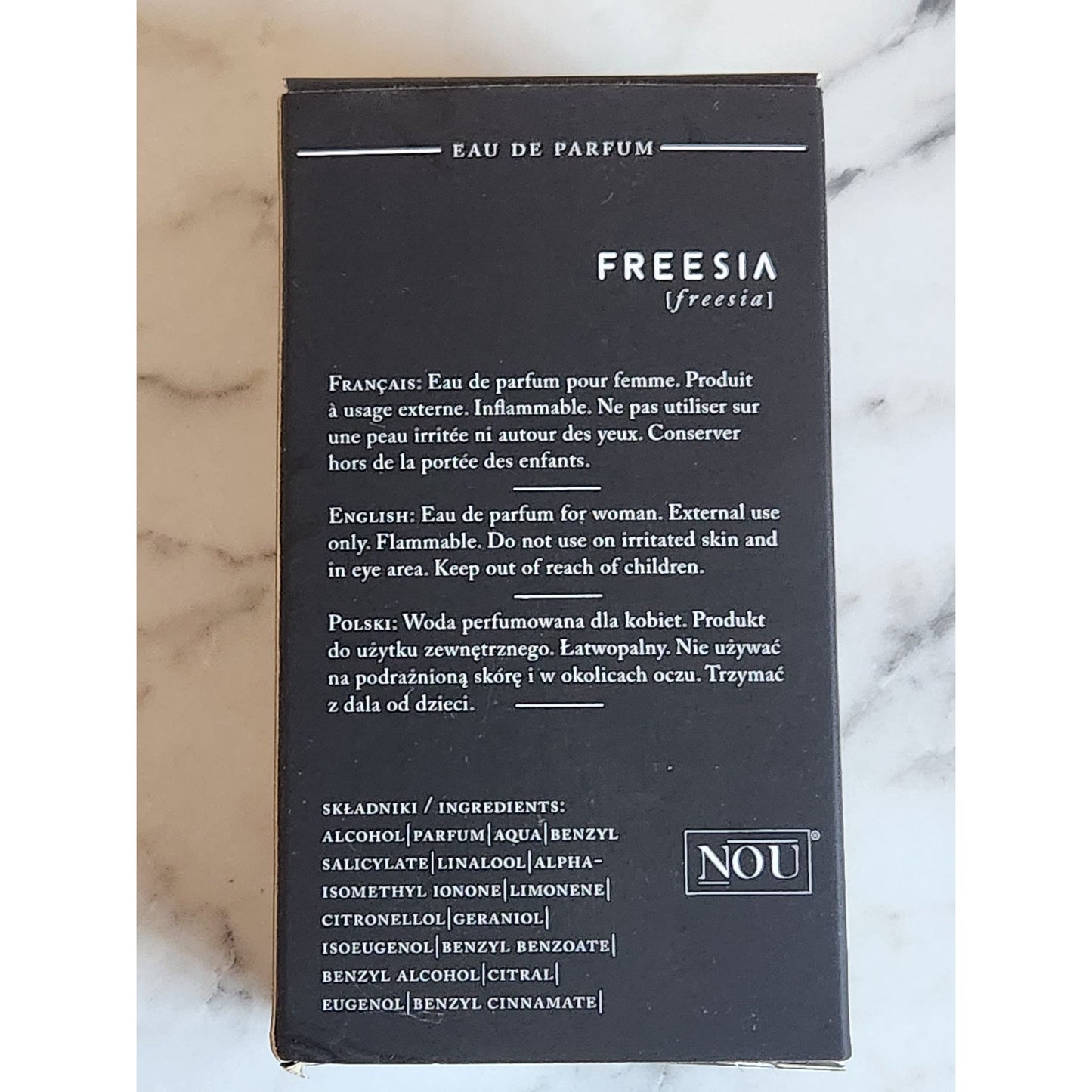 Nou Freesia Eau De Parfum Perfume 50ml Natural Spray For Women