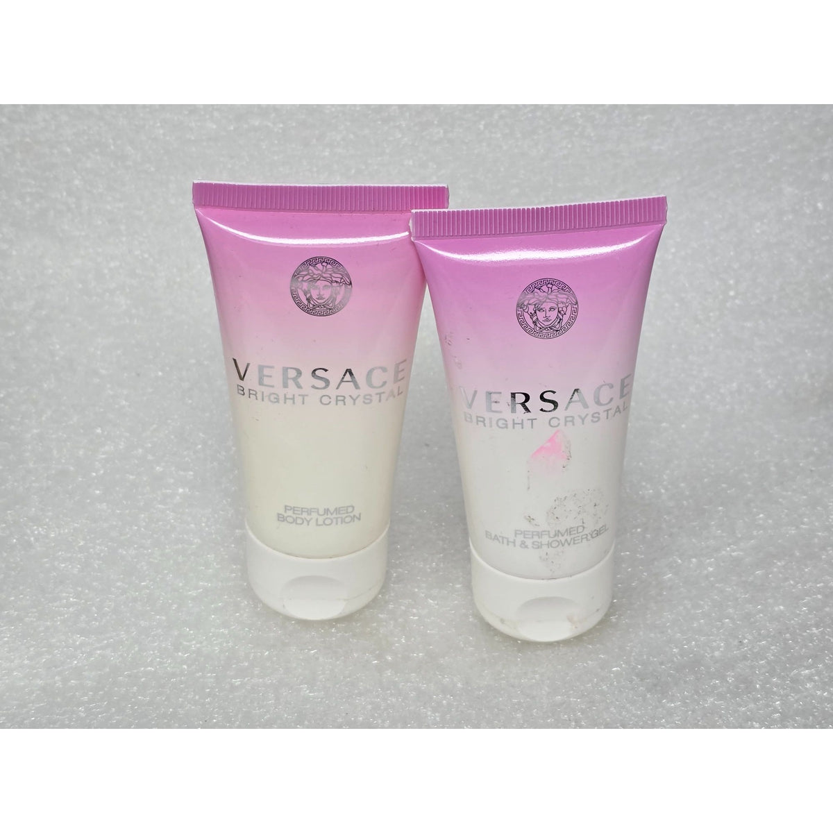 Versace Bright Crystal Perfumed Body Lotion & Bath & Shower Gel Set 1.7 oz Each