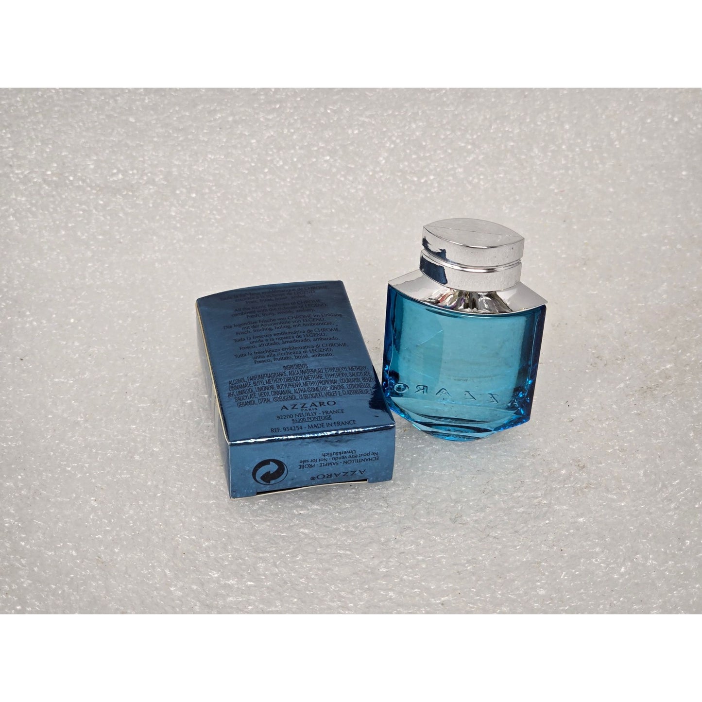 Azzaro Chrome Legend Eau De Toilette Mini Cologne .23 oz Fragrance For Men