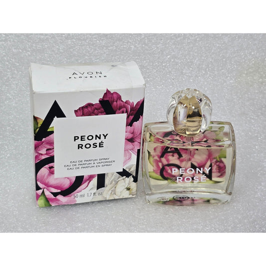 Avon Flourish Peony Rosé Eau De Parfum Perfume Spray 1.7 Oz Boxed Floral Scent