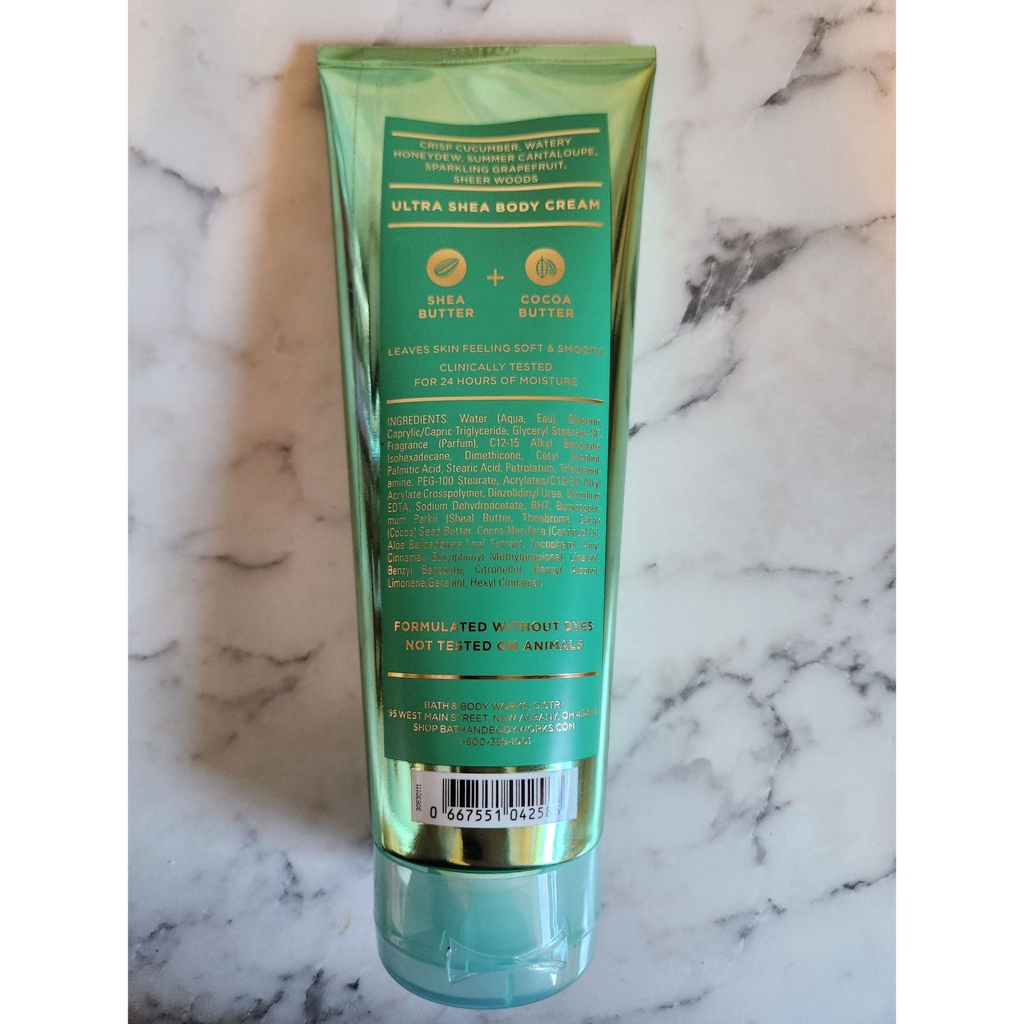 Bath & Body Works Cucumber Melon Ultra Shea Body Cream 8 Oz