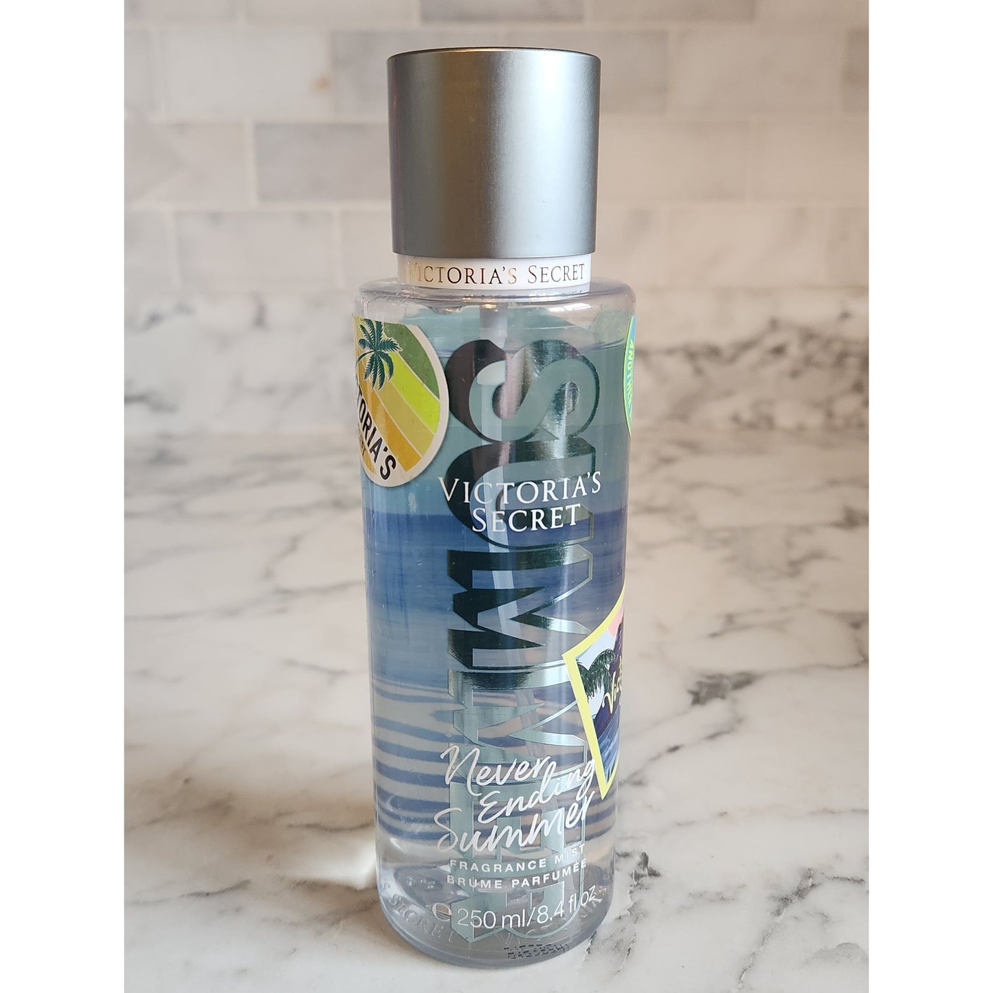 Victorias Secret Never Ending Summer Fragrance Mist Fresh Bergamot Sapphire Seas