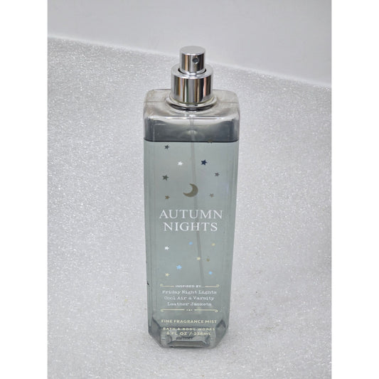 Bath & Body Works Autumn Nights Fine Fragrance Mist 8 Oz Perfume Spray 97% Full
